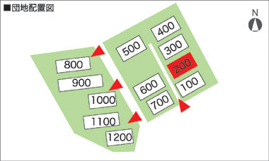 閲覧団地の配置図