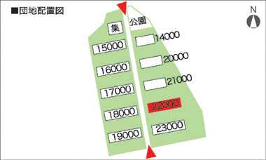 閲覧団地の配置図