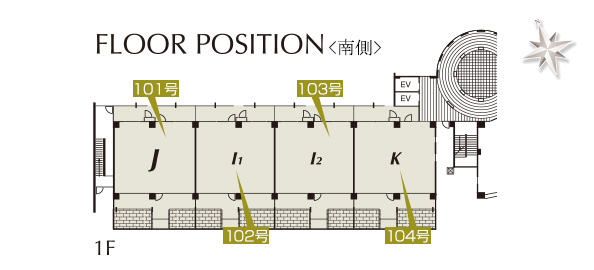 FLOOR POSITION(南側)